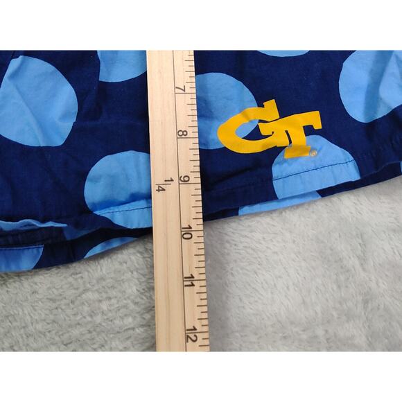 Georgia Tech Shorts Womens Size Medium Blue Lounge Shorts Draw String - Picture 10 of 10